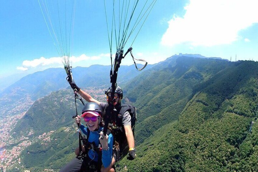 Tandem paraglider Amalfi Coast Monte Faito