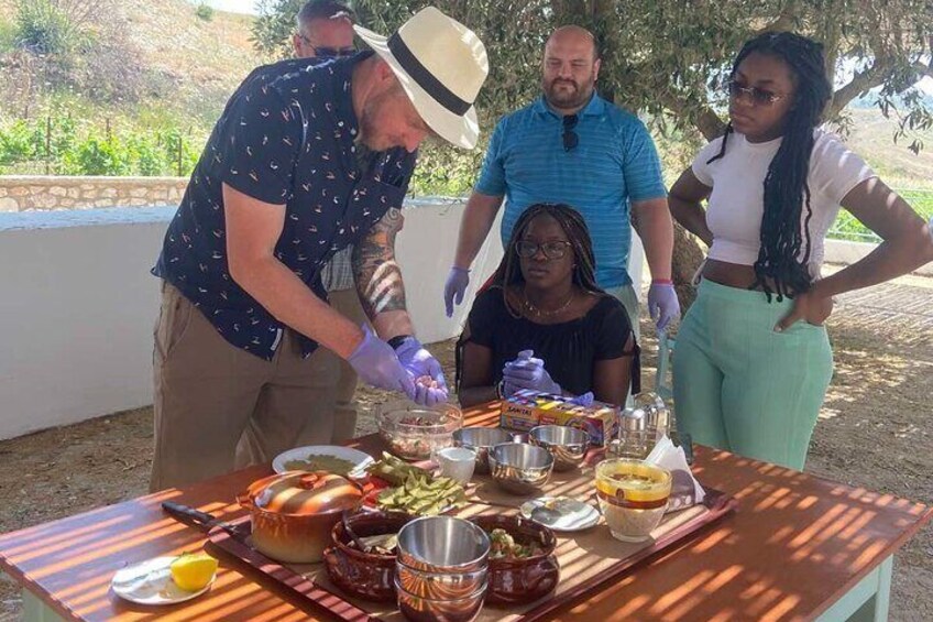 Rhodes Food & Wine Tour: 10- Course Lunch, Cooking Class, Wine Tasting
