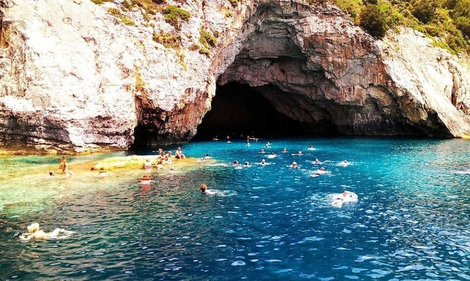Boat trip to Paxos,  Antipaxos and Blue Caves