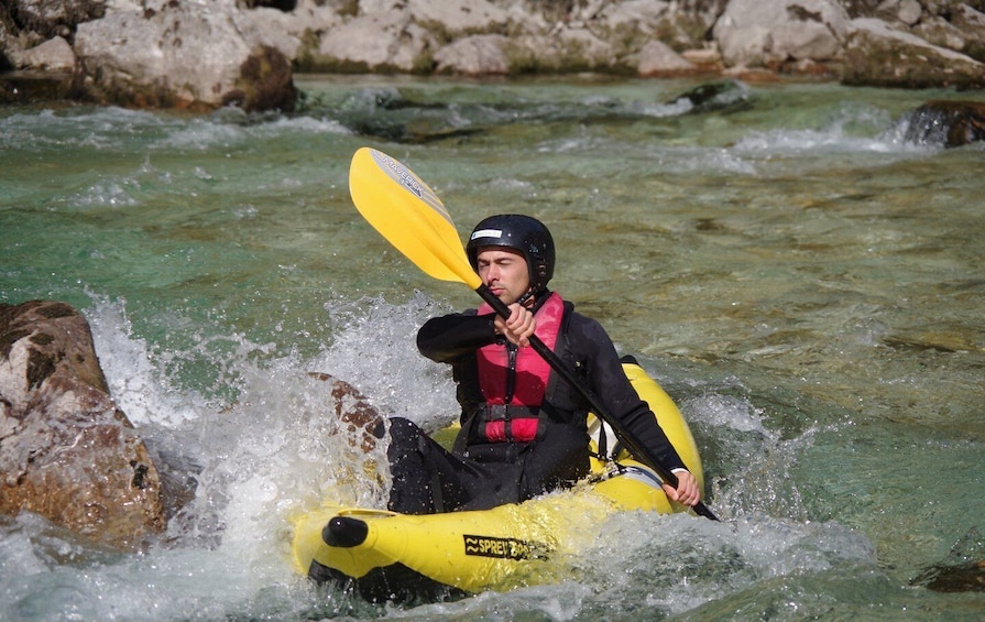 Picture 1 for Activity Bovec: Half-Day Kayaking Trip Down the Soča