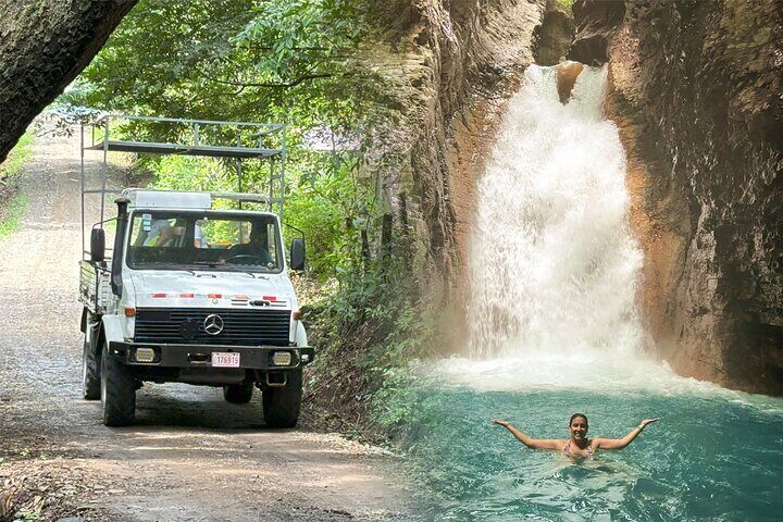 Half-Day La Leona Waterfall Hike with Unimog Ride