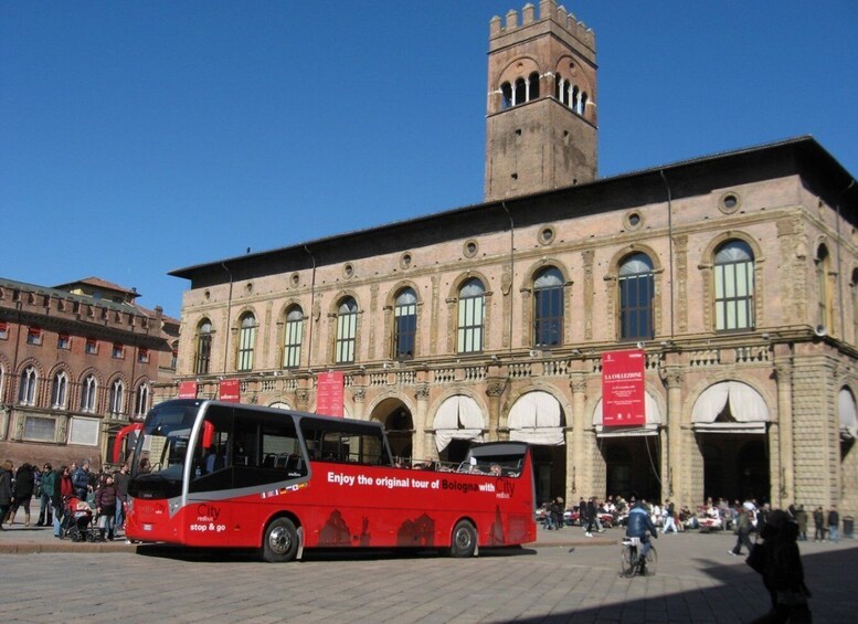 Picture 1 for Activity Bologna: Red Bus City Tour and Local Food Tasting
