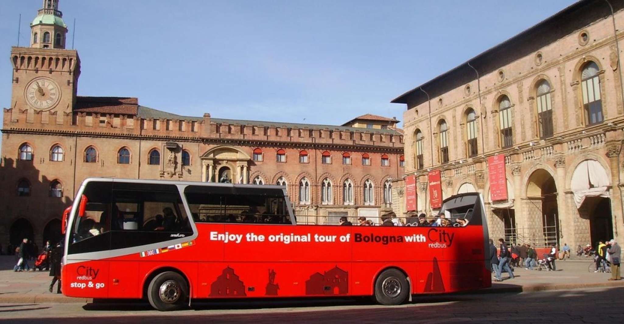 Bologna: Open Bus City Tour and Local Food Tasting