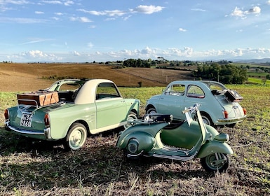 Arezzo und Provinz: Fahrt im Oldtimer mit Audioguide