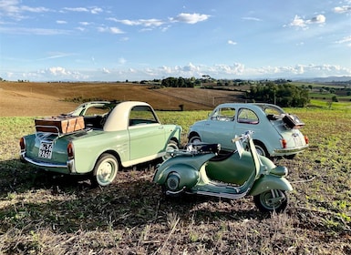 Arezzo und Provinz: Fahrt im Oldtimer mit Audioguide