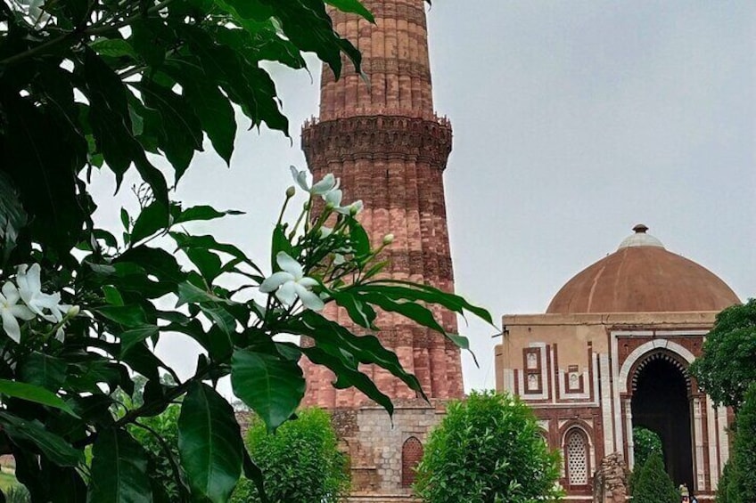 Garden view of Qutub minar 
