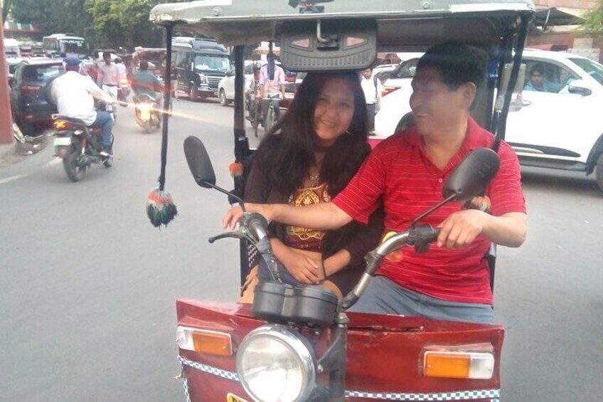 Guest on Rickshaw Ride