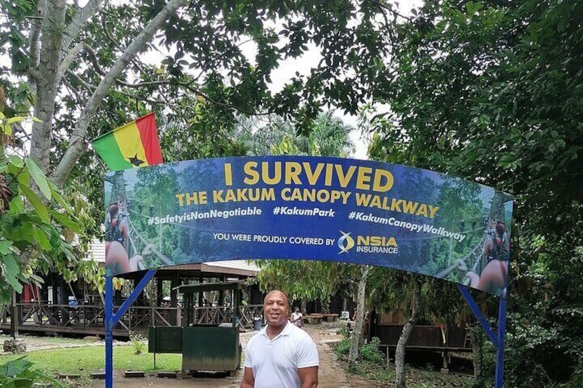 My client survived the Kakum Canopy Walk! 

Private Car Service with Ebo Cobbina