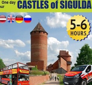 De Riga : Châteaux de Sigulda 1 Journée Audio Tour