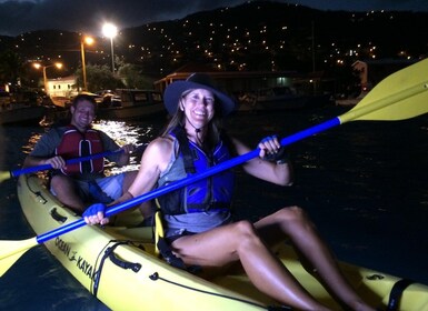 Santo Tomás: kayak nocturno en la laguna