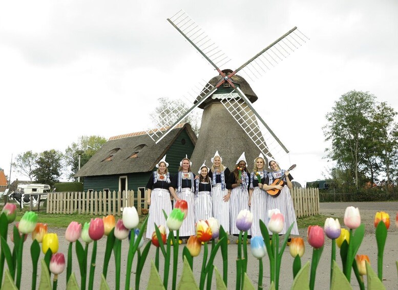 Picture in Volendam Costume with Cheese and Clog Tour