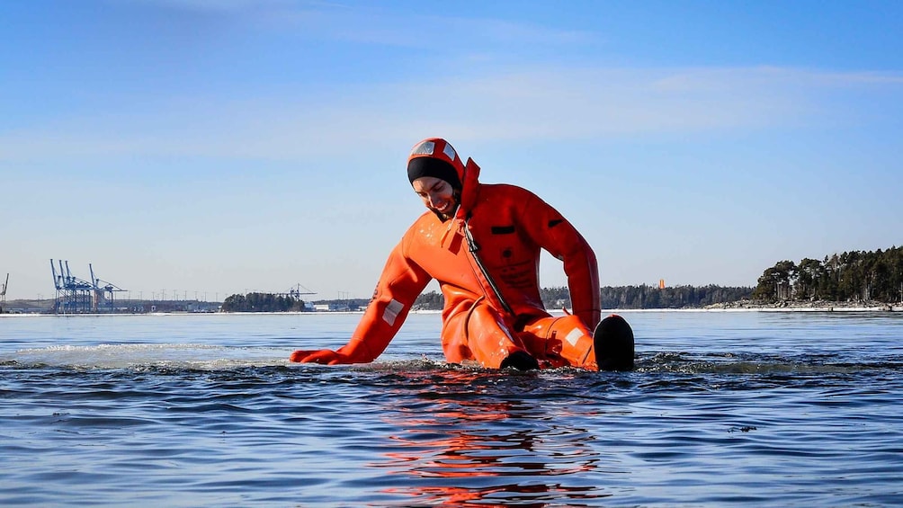 Picture 3 for Activity Helsinki: Floating Experience in a Survival Suit