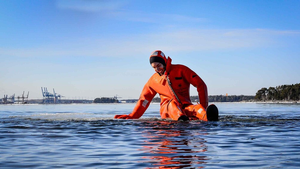 Picture 3 for Activity Helsinki: Floating Experience in a Survival Suit