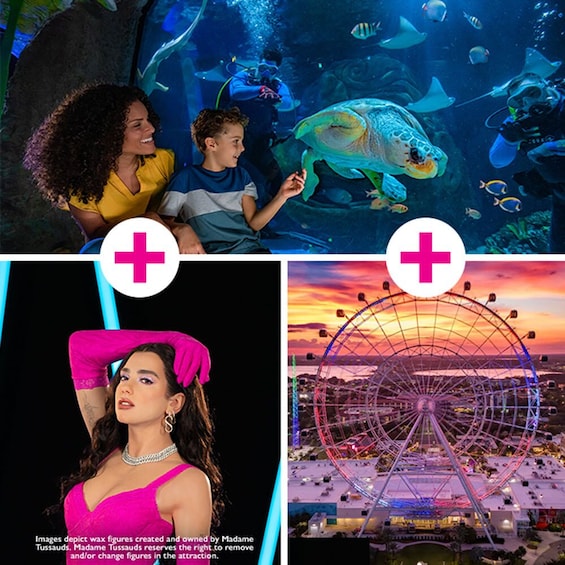 Icon Park: SEA LIFE Aquarium, Madame Tussauds or The Orlando Eye Options
