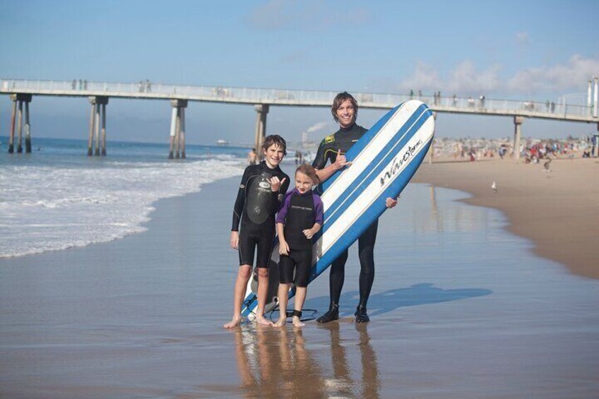 Happy kids and a stoked instructor