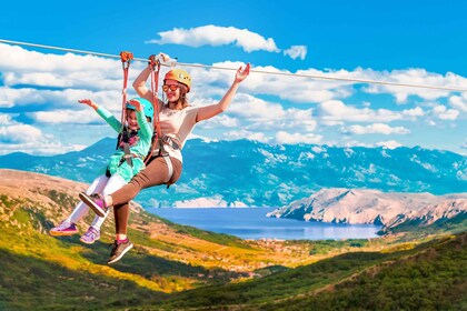 Krk Island: Ziplining Tour