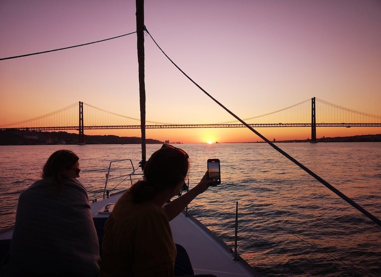 Picture 7 for Activity Lisbon: Private Yacht Tour Along Coast and Sunset Views