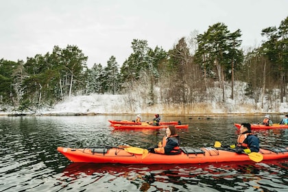 Stockholm : kayak d'hiver, fika suédois et sauna chaud