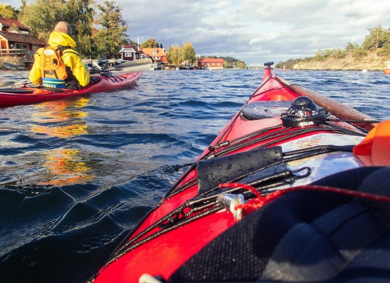Picture 15 for Activity Stockholm: Archipelago Winter Kayaking and Fika Experience