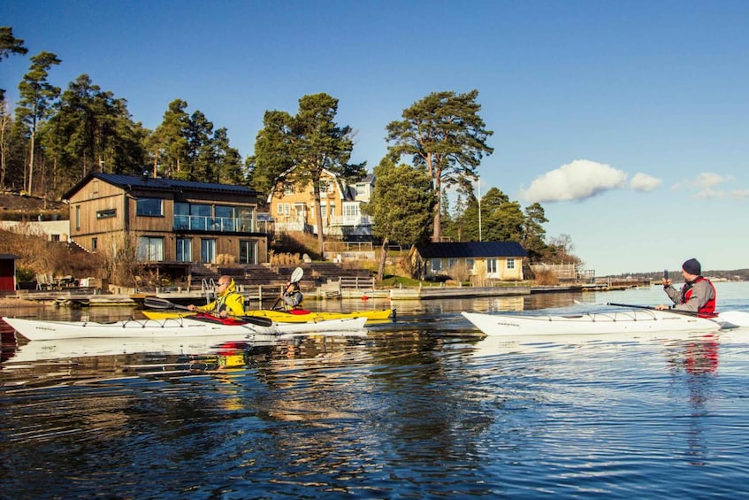 Picture 19 for Activity Stockholm: Archipelago Winter Kayaking and Fika Experience