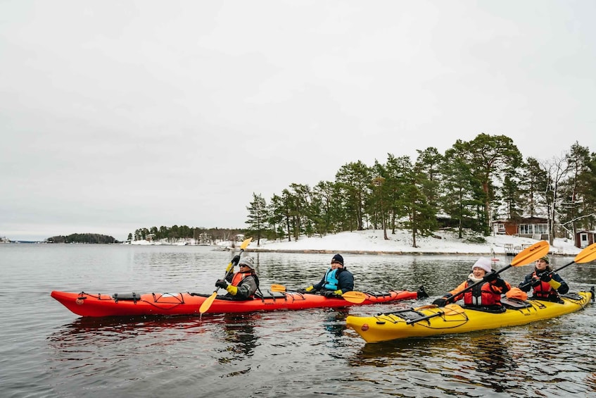 Picture 2 for Activity Stockholm: Winter Kayaking, Swedish Fika, and Hot Sauna