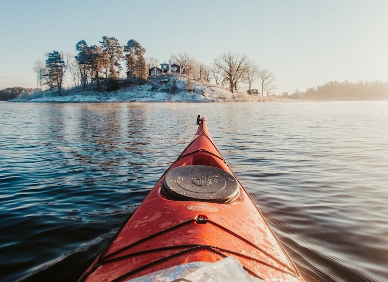 Picture 32 for Activity Stockholm: Archipelago Winter Kayaking and Fika Experience