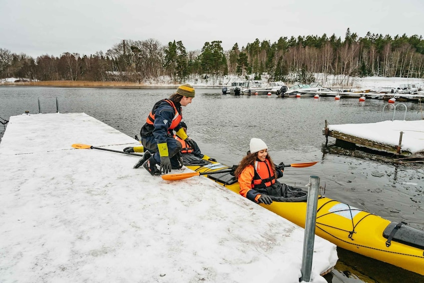 Picture 6 for Activity Stockholm: Winter Kayaking, Swedish Fika, and Hot Sauna