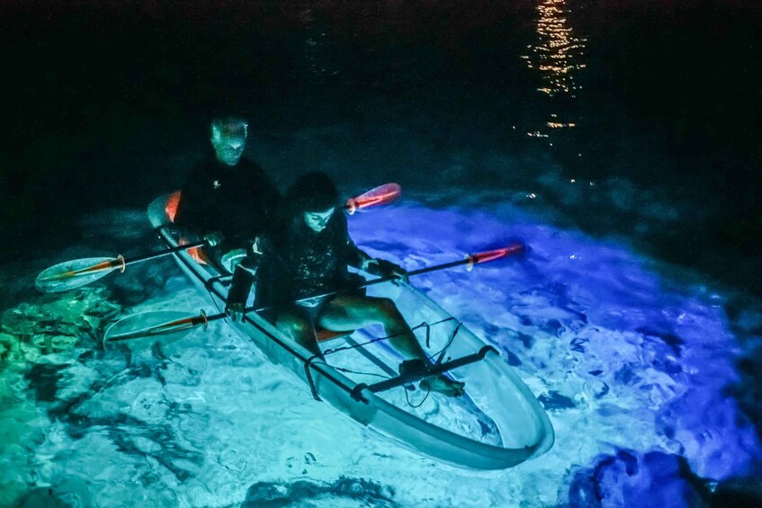 Picture 11 for Activity Pula: Night-Time Sea Kayaking Tour in Transparent Kayak