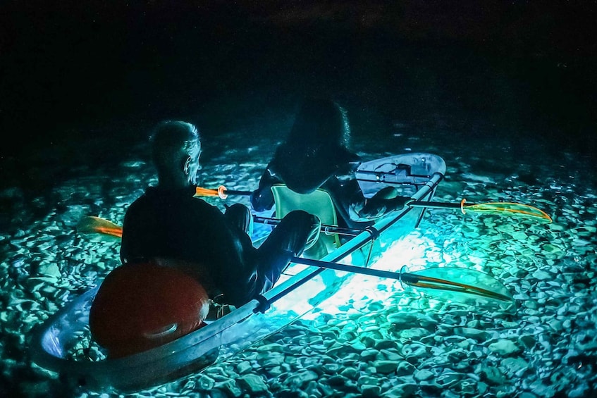 Picture 10 for Activity Pula: Night-Time Sea Kayaking Tour in Transparent Kayak
