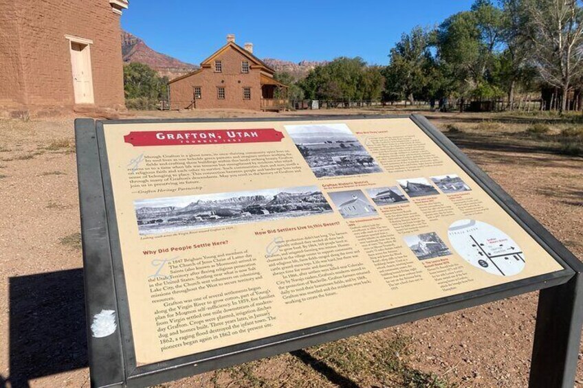 Learn about Grafton Ghost Town on a Zion Adventure Tour