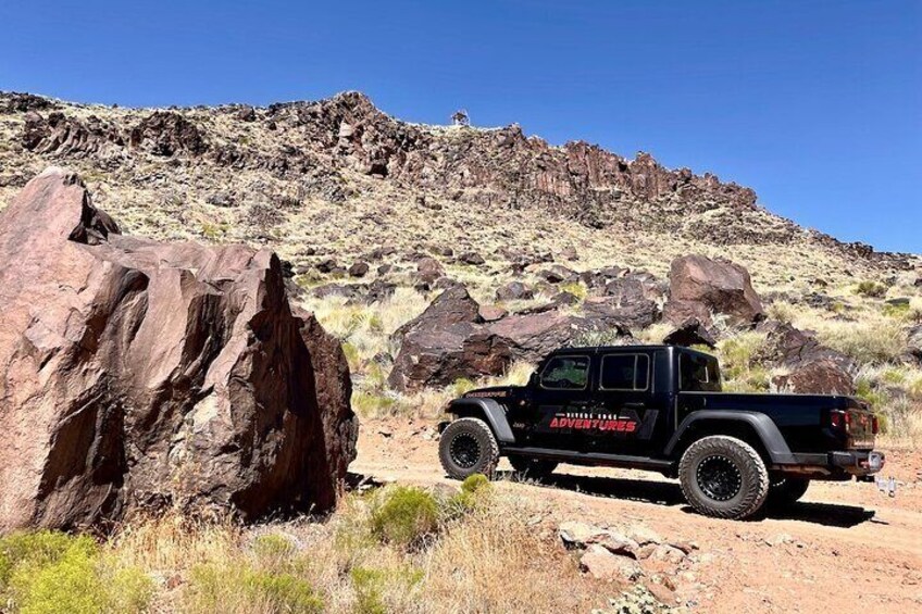 Travel by Jeep to the mesa