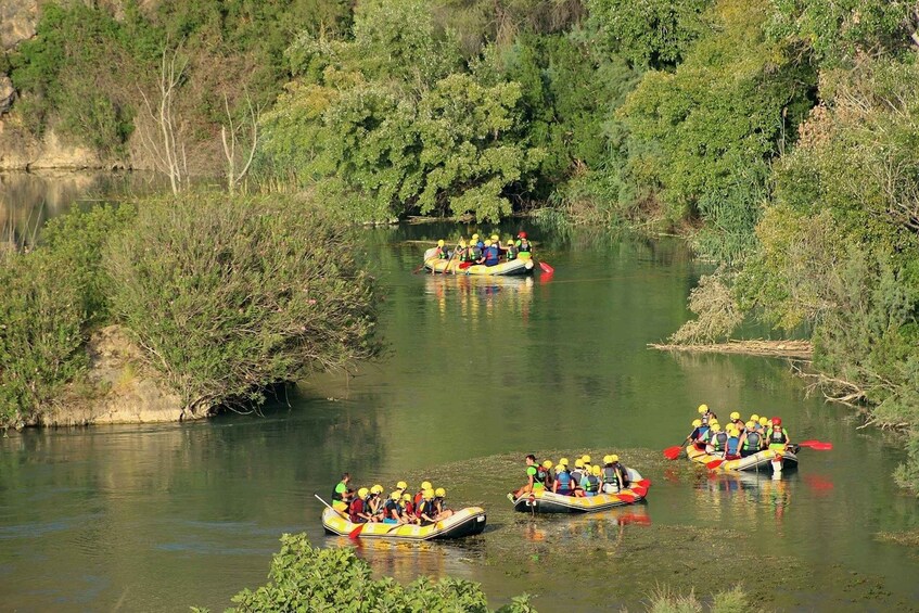 Calasparra: Almadenes Canyon Rafting with Caves and Rock Art