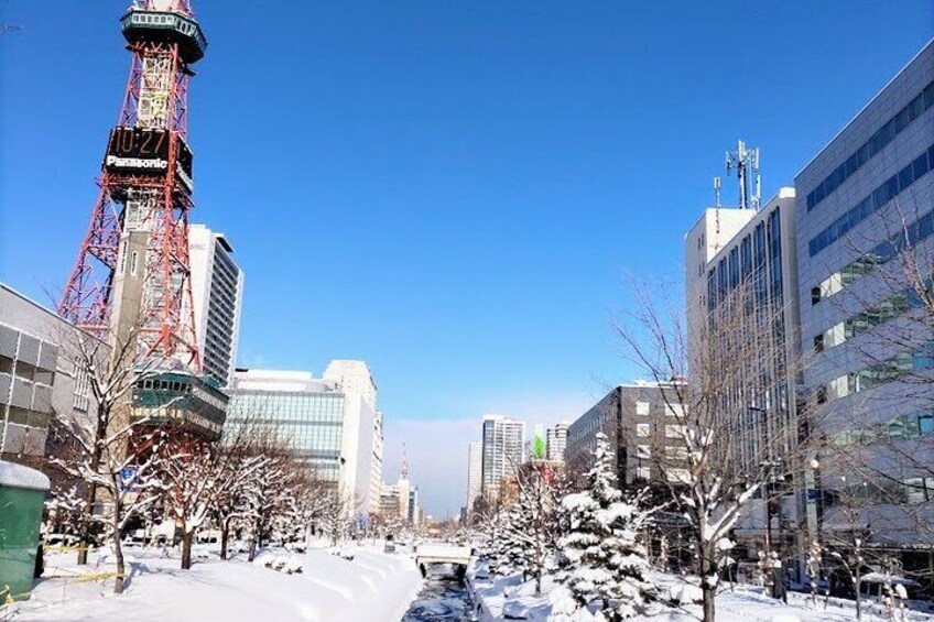 Sosei river and TV tower