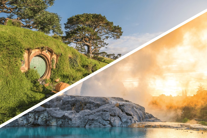 Auckland: Hobbiton and Rotorua Day Tour including Te Puia
