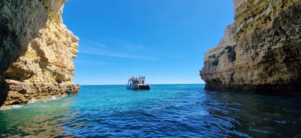 Picture 2 for Activity Albufeira: Coastline and Benagil Caves Tour by Catamaran