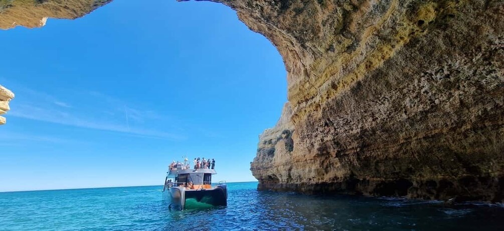 Picture 11 for Activity Albufeira: Coastline and Benagil Caves Tour by Catamaran