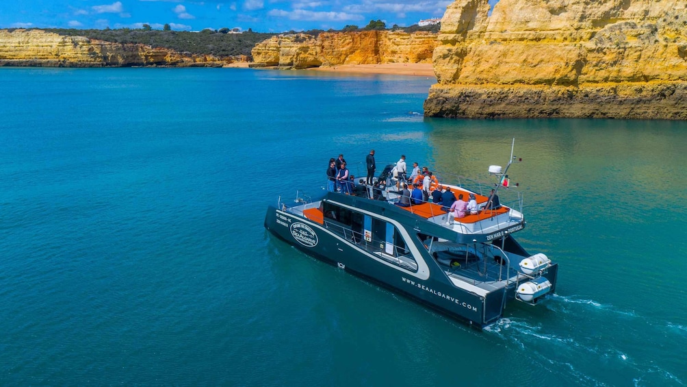 Picture 6 for Activity Albufeira: Coastline and Benagil Caves Tour by Catamaran