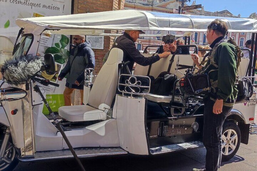 Private tour of Toulouse in an electric Tuk Tuk