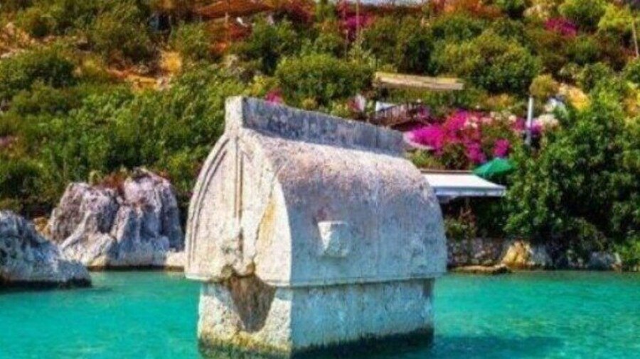 Lycian sarcophag Simena Island