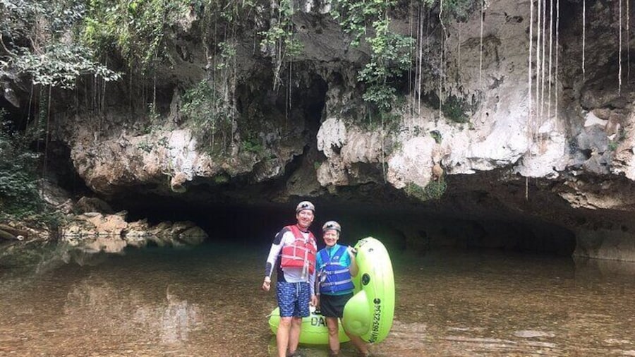 Stunning Jaguar Paw cave entrance and underground waterway