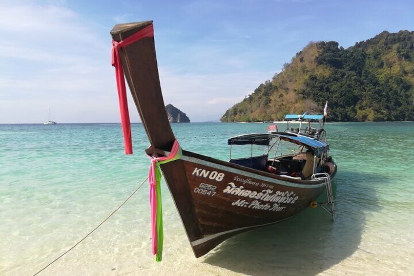 Half-Day Krabi Four Islands Tour with long-tail Boat