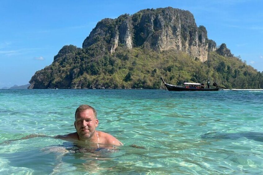 Half-Day Krabi Four Islands Tour with long-tail Boat
