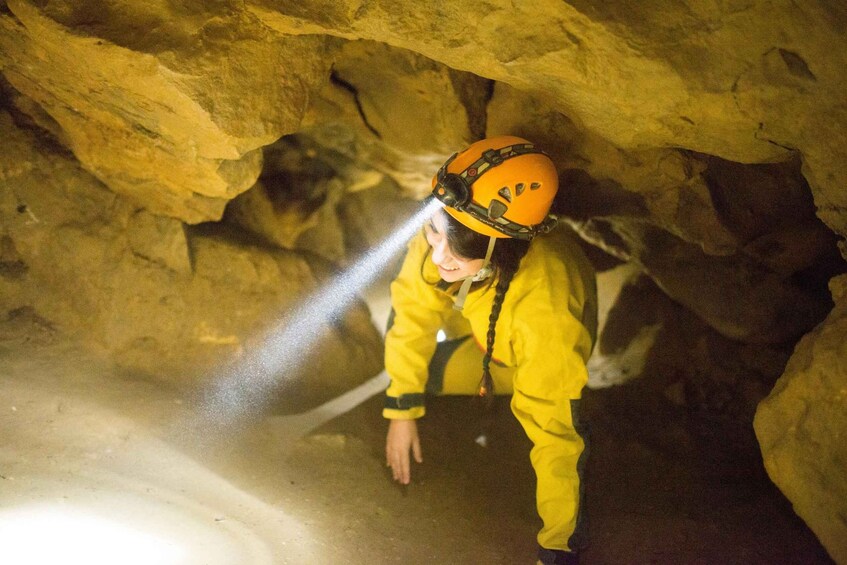 Picture 1 for Activity Budapest: Adventure Caving Tour with Guide