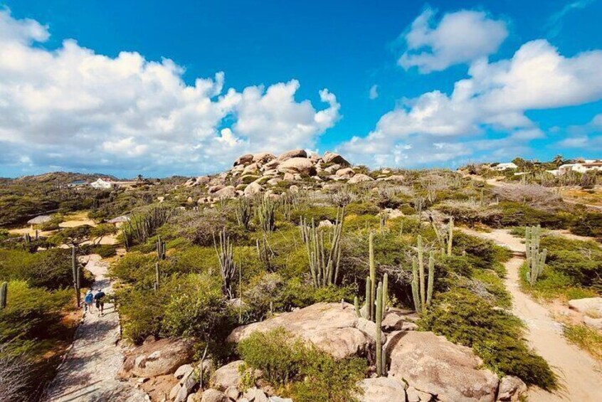 On your way to the Ayo Rock Formations.