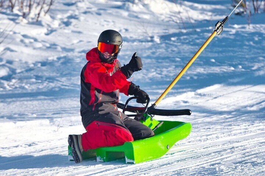 2-Hour Racing Sledding at Dagali Fjellpark near Geilo in Norway