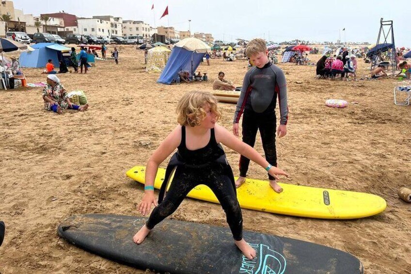 2 Hours Activity Surfing lessons in Taghazout 