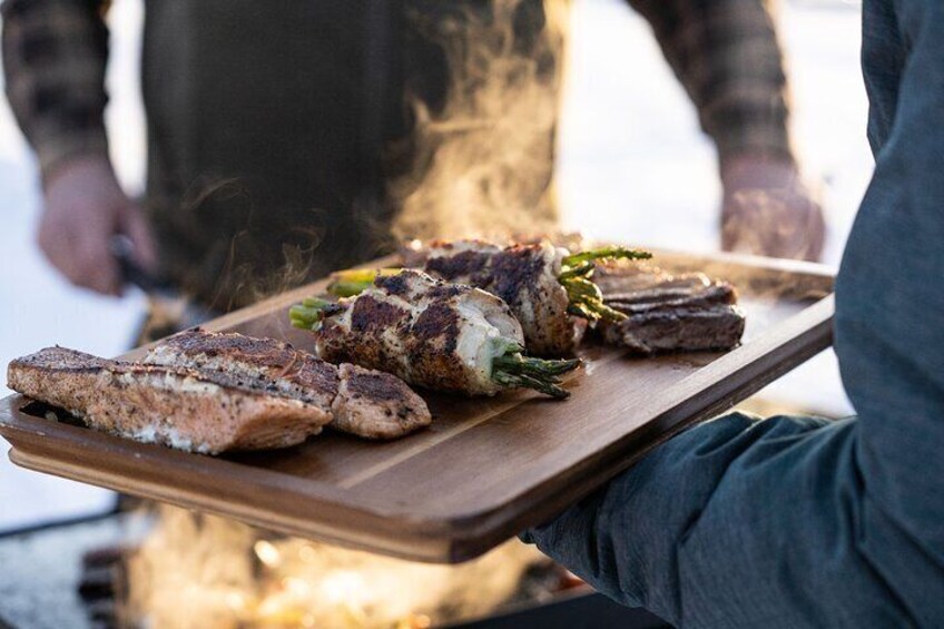 Grilled 
Steak, Chicken & Salmon