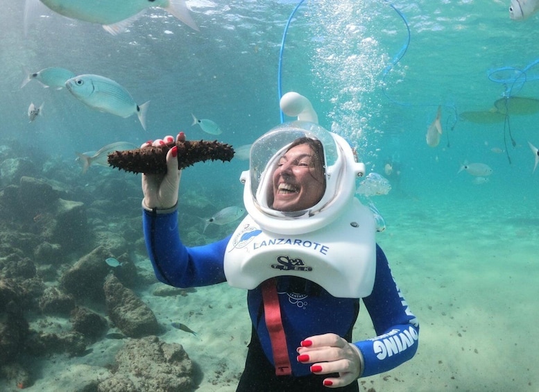 Picture 1 for Activity Lanzarote: Underwater Sea Trek Experience