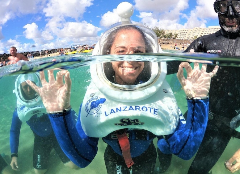 Picture 2 for Activity Lanzarote: Underwater Sea Trek Experience