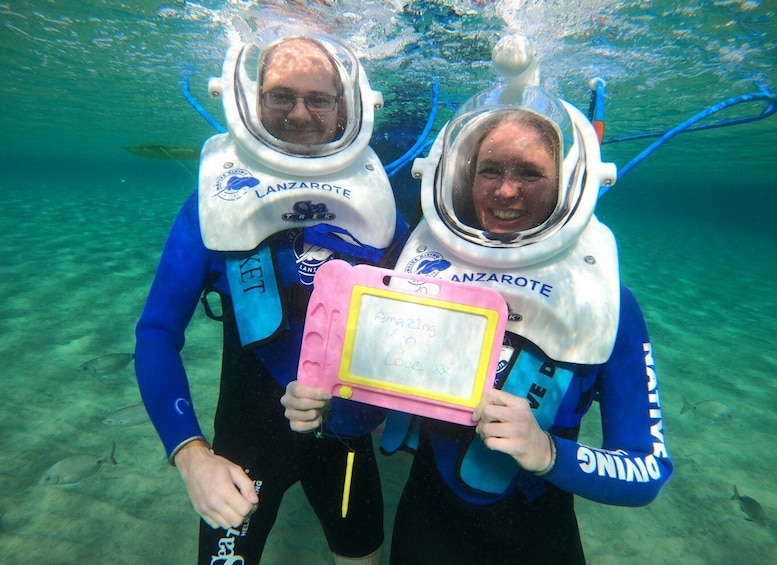 Picture 6 for Activity Lanzarote: Underwater Sea Trek Experience